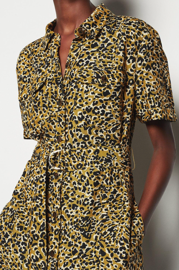 karen millen zebra print shirt dress